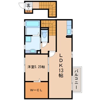 間取図 東海道本線/静岡駅 バス13分宮竹児童公園前下車:停歩5分 2階 築9年