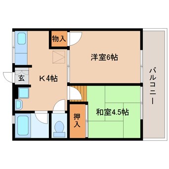 間取図 東海道本線/藤枝駅 バス9分高洲下車:停歩6分 1階 築35年