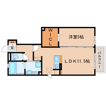 間取図 東海道本線/静岡駅 バス20分西島下車:停歩5分 1階 築7年