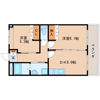 間取図 東海道本線/焼津駅 徒歩12分 1階 築17年
