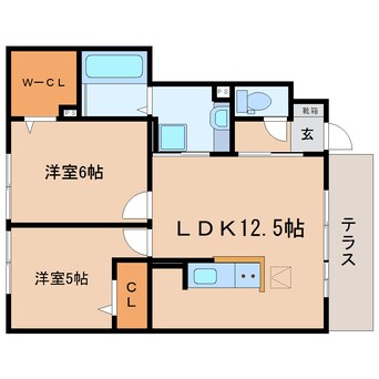 間取図 東海道本線/西焼津駅 徒歩20分 1階 築7年