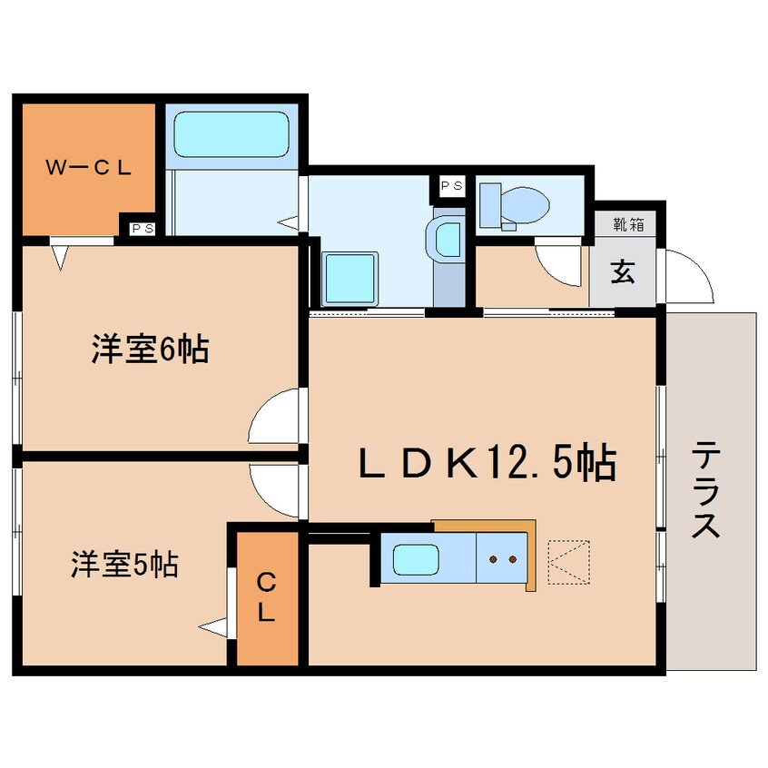 間取図 東海道本線/西焼津駅 徒歩20分 1階 築7年