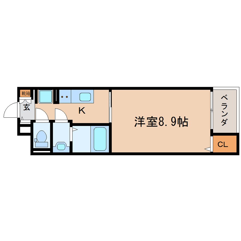 間取図 東海道本線/静岡駅 徒歩15分 3階 築7年