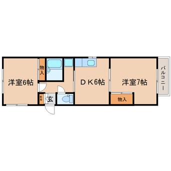 間取図 東海道本線/東静岡駅 徒歩18分 2階 築31年
