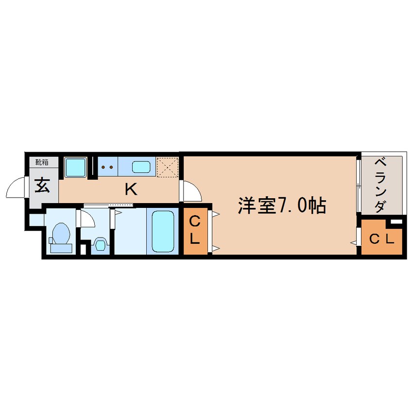 間取図 東海道本線/静岡駅 徒歩10分 3階 築8年