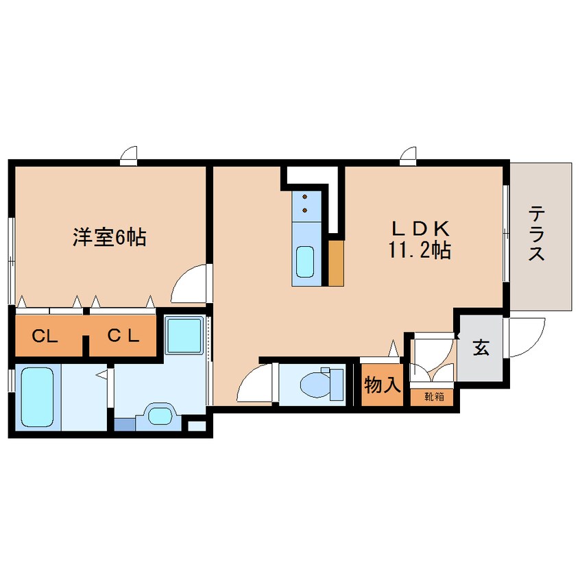 間取図 東海道本線/藤枝駅 徒歩17分 1階 築11年