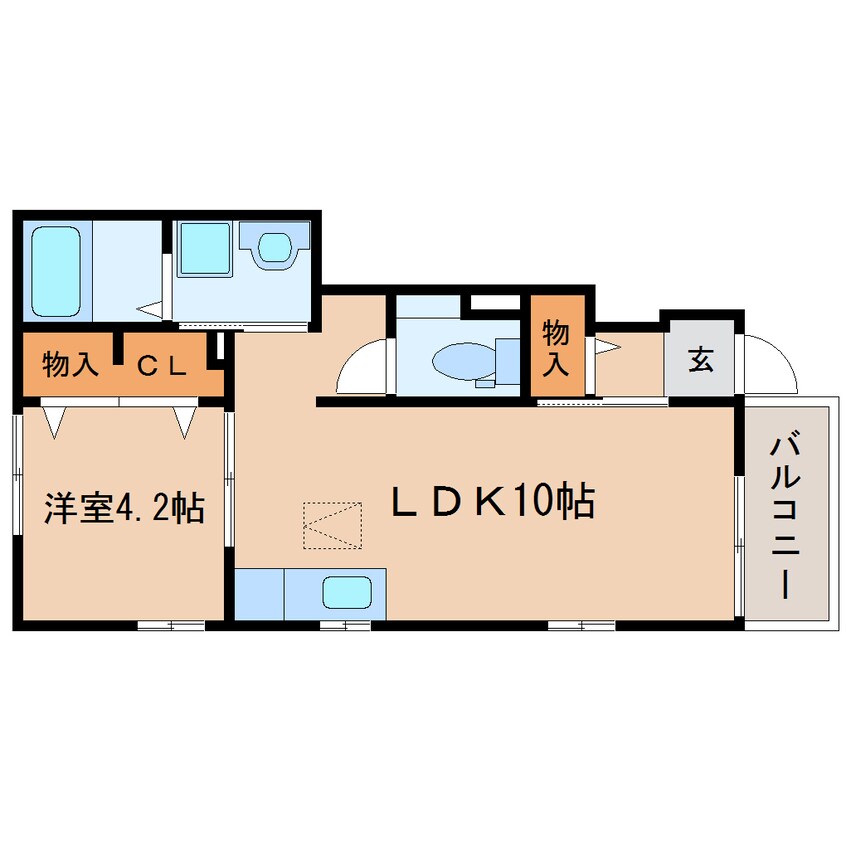 間取図 東海道本線/静岡駅 バス13分宮竹二丁目下車:停歩3分 1階 築11年