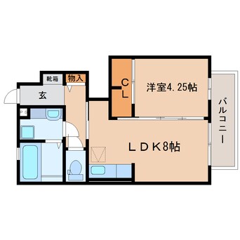 間取図 東海道本線/藤枝駅 バス12分桜通り下車:停歩2分 1階 築7年