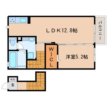 間取図 東海道本線/藤枝駅 徒歩18分 2階 築8年