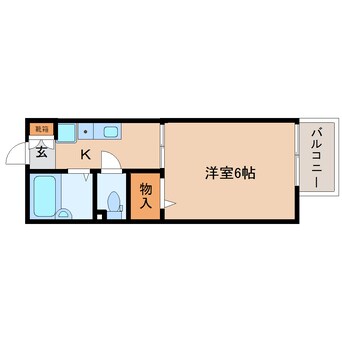 間取図 東海道本線/静岡駅 徒歩10分 2階 築35年