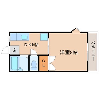 間取図 東海道本線/東静岡駅 バス7分聖一色下車:停歩6分 1階 築27年