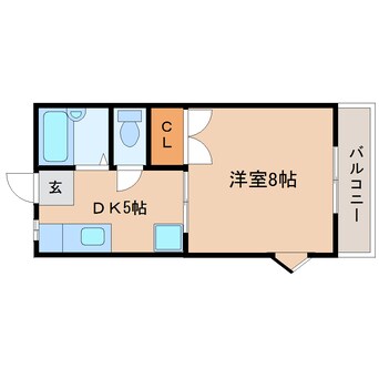 間取図 東海道本線/東静岡駅 バス7分聖一色下車:停歩6分 1階 築27年