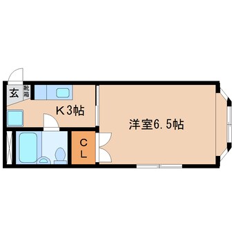 間取図 東海道本線/静岡駅 バス23分片山下車:停歩1分 2階 築40年