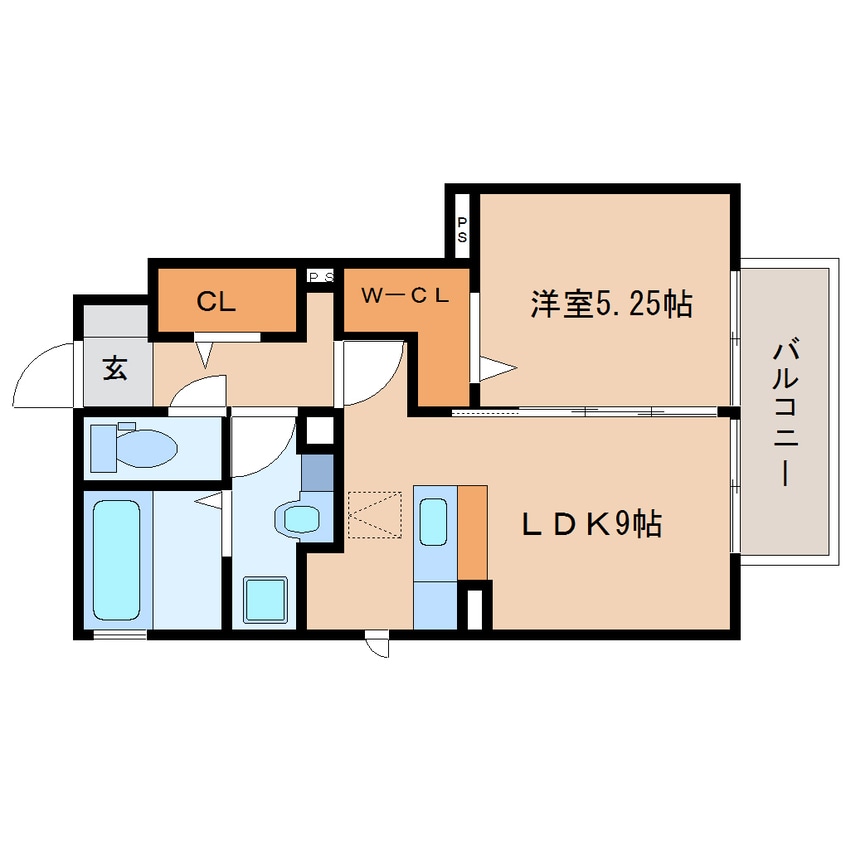 間取図 東海道本線/藤枝駅 徒歩9分 1階 築9年