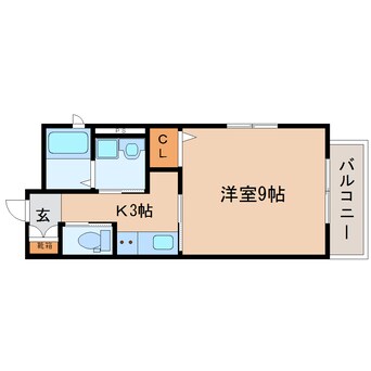 間取図 東海道本線/静岡駅 徒歩11分 1階 築7年