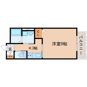 間取図 東海道本線/静岡駅 徒歩11分 2階 築6年