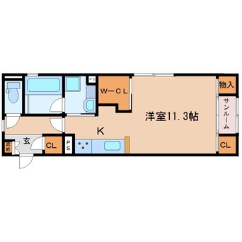 間取図 東海道本線/静岡駅 バス16分有明町南下車:停歩6分 1階 築6年