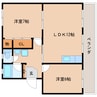 東海道本線/西焼津駅 徒歩21分 3階 築34年 2LDKの間取り