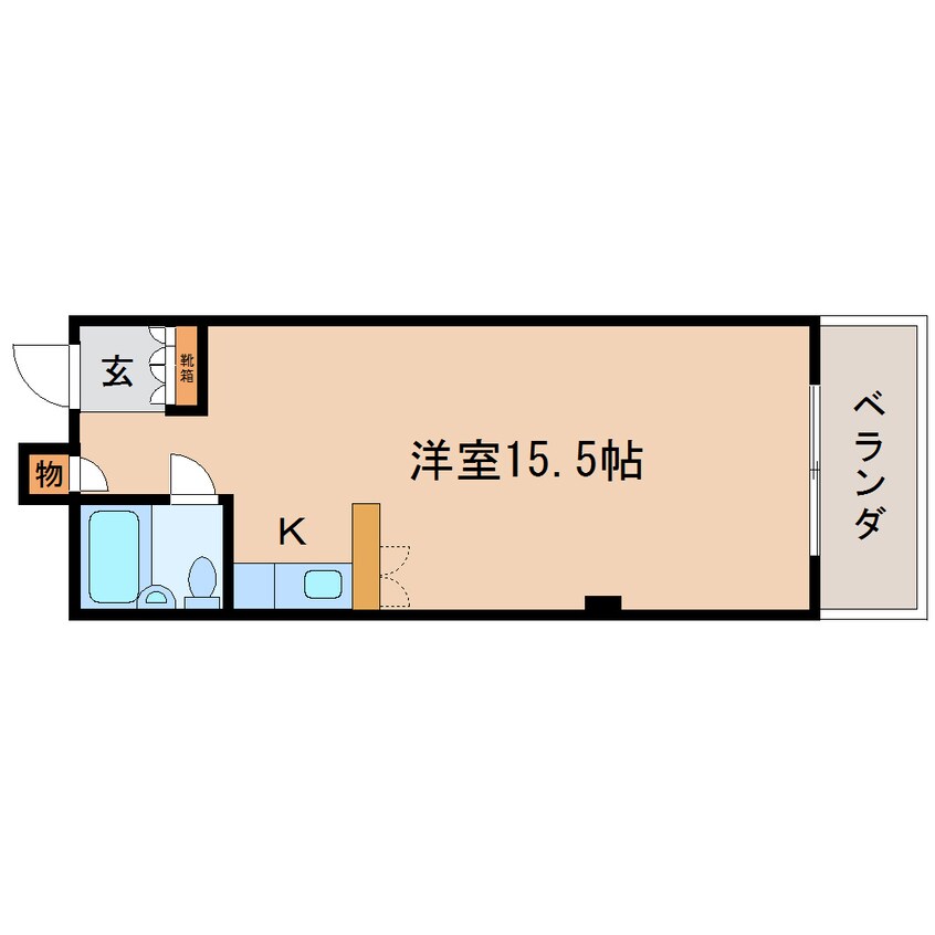 間取図 東海道本線/東静岡駅 徒歩20分 3階 築44年