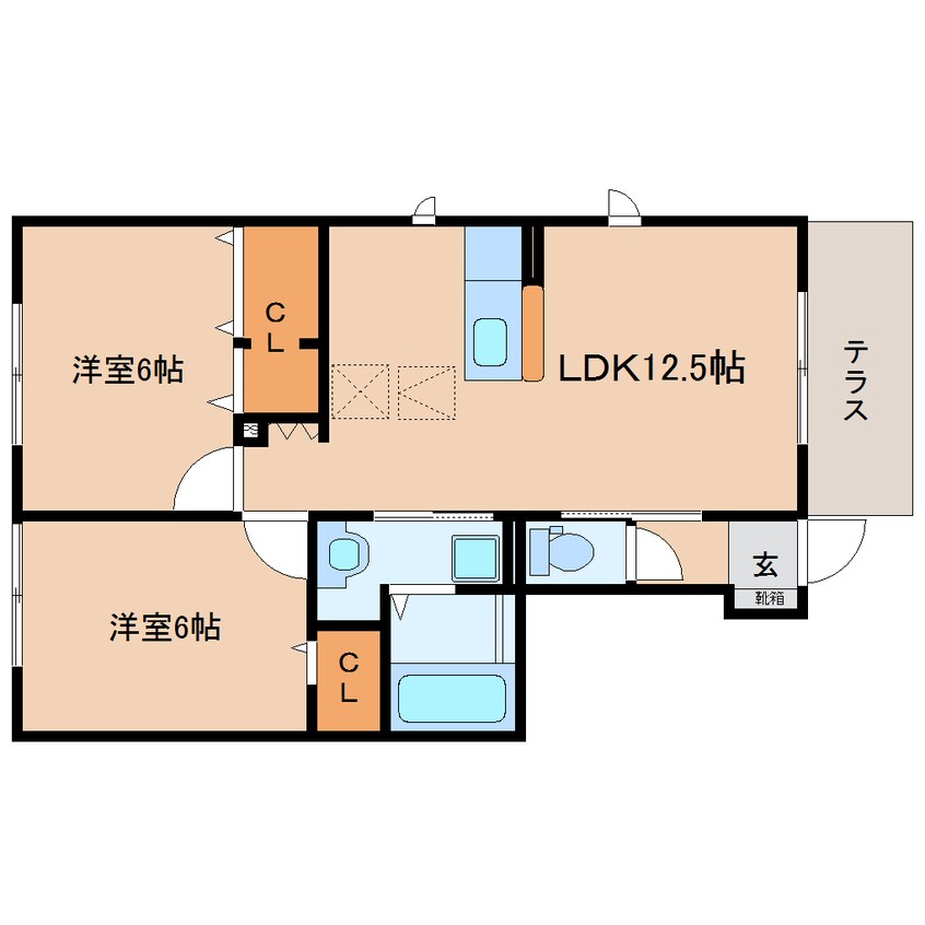 間取図 東海道本線/藤枝駅 徒歩23分 1階 築9年