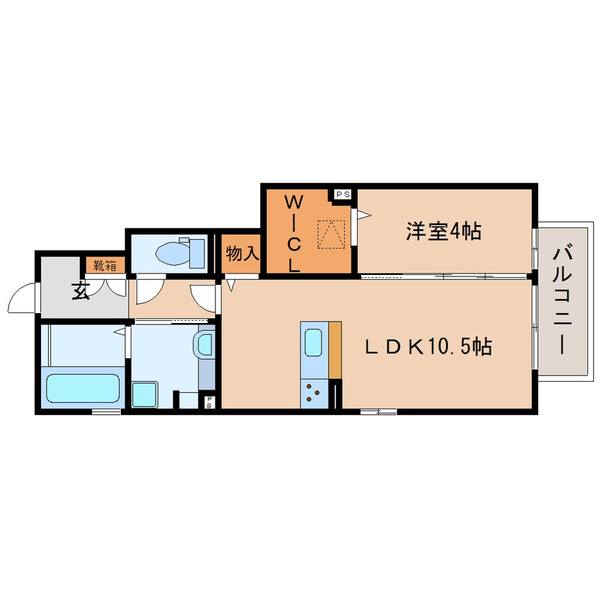 間取図 東海道本線/静岡駅 バス25分堀ノ内下車:停歩8分 1階 築8年