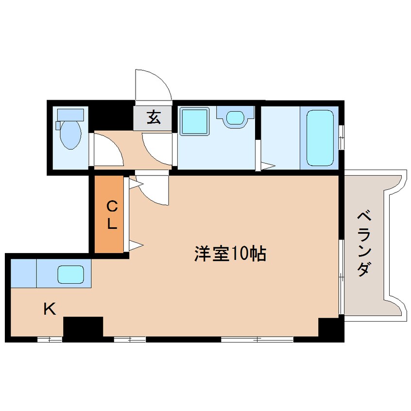 間取図 東海道本線/焼津駅 徒歩18分 1階 築18年