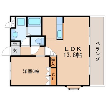 間取図 東海道本線/焼津駅 徒歩10分 2階 築16年