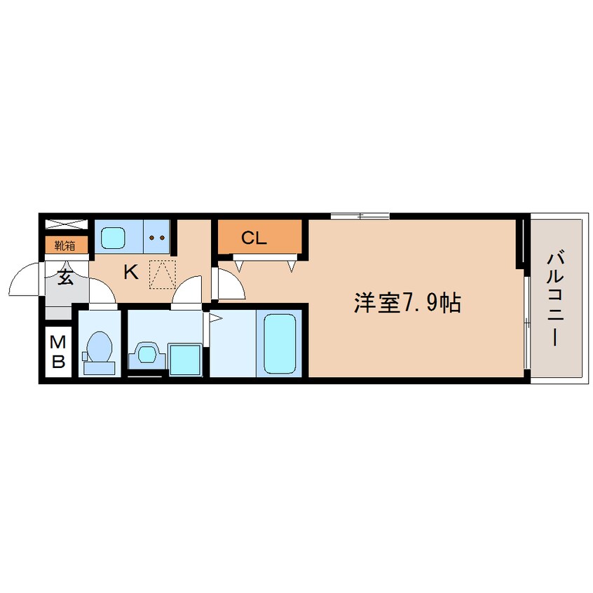 間取図 東海道本線/東静岡駅 徒歩17分 1階 築7年