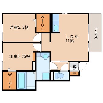 間取図 東海道本線/藤枝駅 バス9分藤枝保健センター下車:停歩3分 1階 築9年