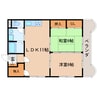 東海道本線/静岡駅 徒歩22分 3階 築34年 2LDKの間取り