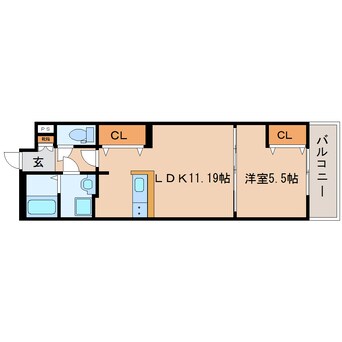 間取図 東海道本線/静岡駅 バス17分大里中学校下車:停歩3分 2階 築5年