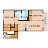 東海道本線/静岡駅 バス:13分:停歩2分 2階 築6年 2LDKの間取り