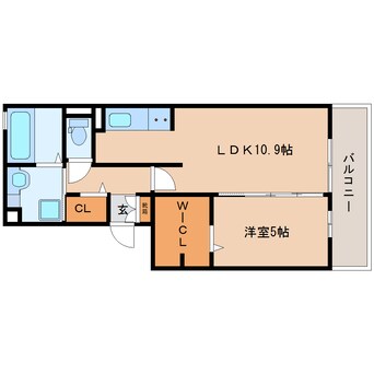 間取図 東海道本線/焼津駅 バス6分三ケ名東下車:停歩5分 2階 築5年