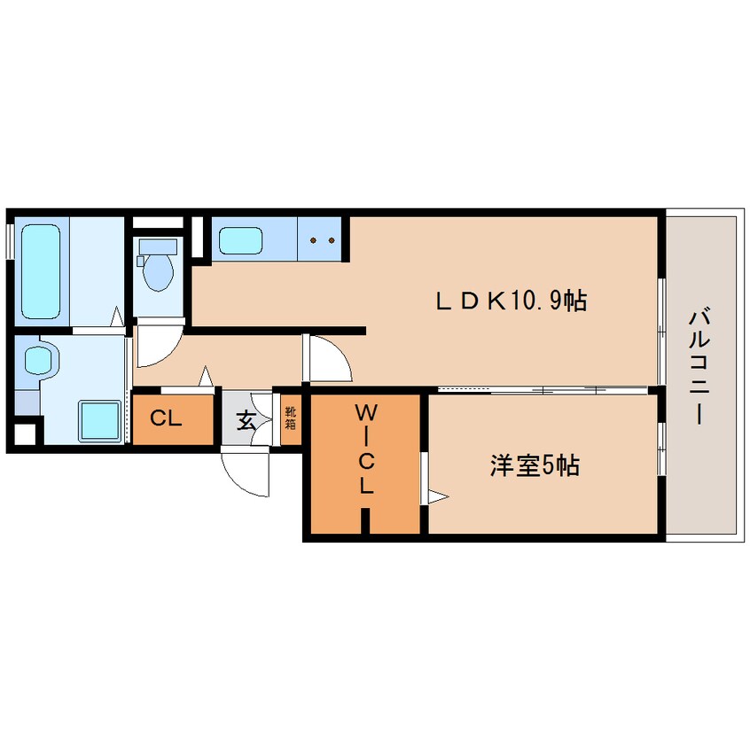 間取図 東海道本線/焼津駅 バス6分三ケ名東下車:停歩5分 2階 築5年