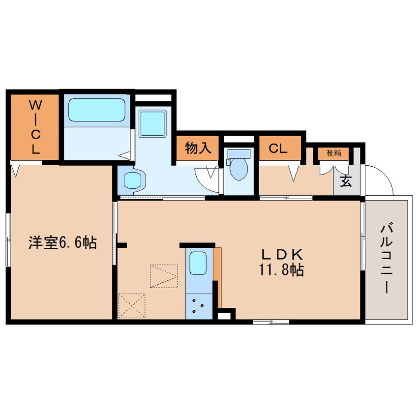 間取図 東海道本線/焼津駅 徒歩19分 1階 築7年