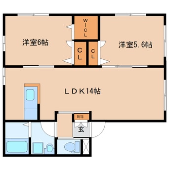 間取図 東海道本線/藤枝駅 徒歩15分 1階 築12年