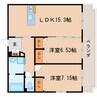 東海道本線/静岡駅 バス:12分:停歩3分 4階 築6年 2LDKの間取り