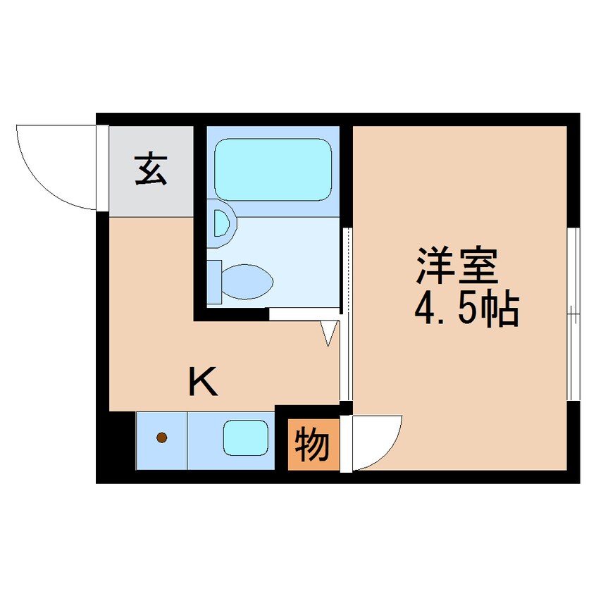 間取図 東海道本線/東静岡駅 徒歩19分 3階 築38年