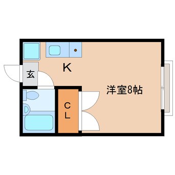 間取図 東海道本線/静岡駅 バス10分小黒二丁目下車:停歩3分 2階 築29年