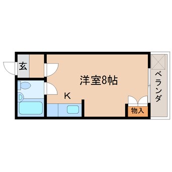 間取図 東海道本線/東静岡駅 徒歩11分 3階 築40年