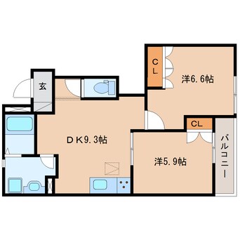 間取図 東海道本線/藤枝駅 バス10分高柳三丁目下車:停歩3分 2階 築12年