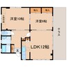 東海道本線/静岡駅 徒歩20分 1階 築43年 2LDKの間取り
