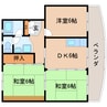 東海道本線/静岡駅 バス:22分:停歩5分 2階 築46年 3DKの間取り