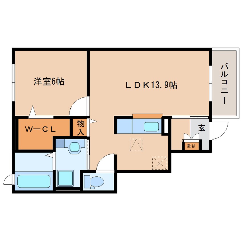 間取図 東海道本線/焼津駅 バス11分小川南下車:停歩4分 1階 築5年