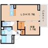 東海道本線/藤枝駅 徒歩5分 3階 築6年 1LDKの間取り