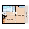 東海道本線/静岡駅 徒歩17分 3階 築6年 1LDKの間取り