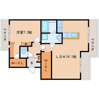 間取図 東海道本線/藤枝駅 徒歩23分 1階 築31年