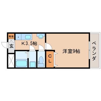 間取図 東海道本線/静岡駅 バス23分静大片山下車:停歩3分 3階 築25年