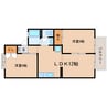 東海道本線/藤枝駅 バス:12分:停歩1分 1階 築33年 2LDKの間取り