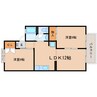 東海道本線/藤枝駅 バス:12分:停歩1分 1階 築33年 2LDKの間取り